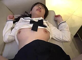 Hot Japanese teen gets her pussy fucked by Ozymandias in homemade video